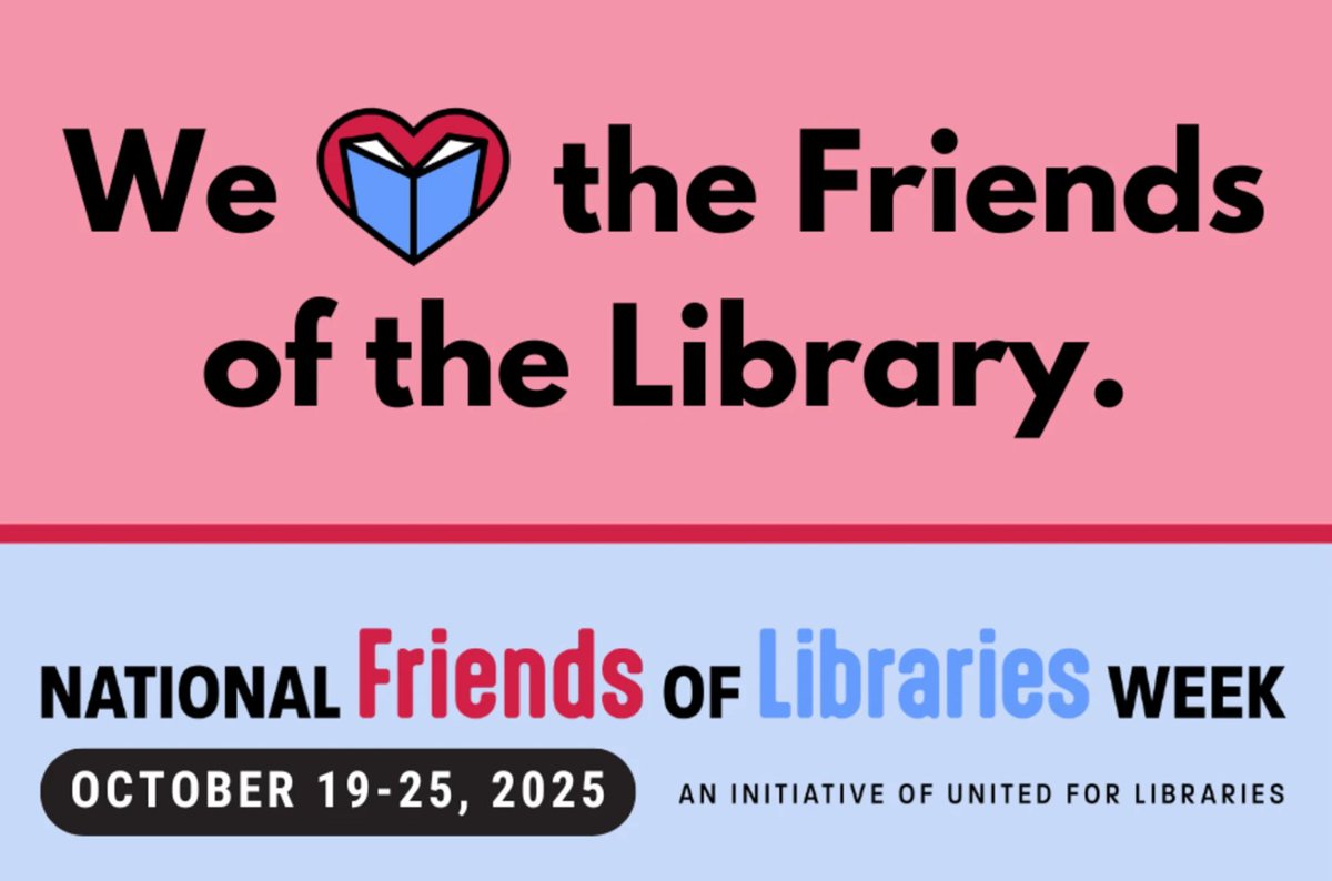 LibraryThing celebrates the ALA's National Friends of Libraries Week! Friends of the Library organizations do so much for their local libraries, raising money and awareness, and working to improve this important resource. Thank you to everyone who participates! #NFOLW25
