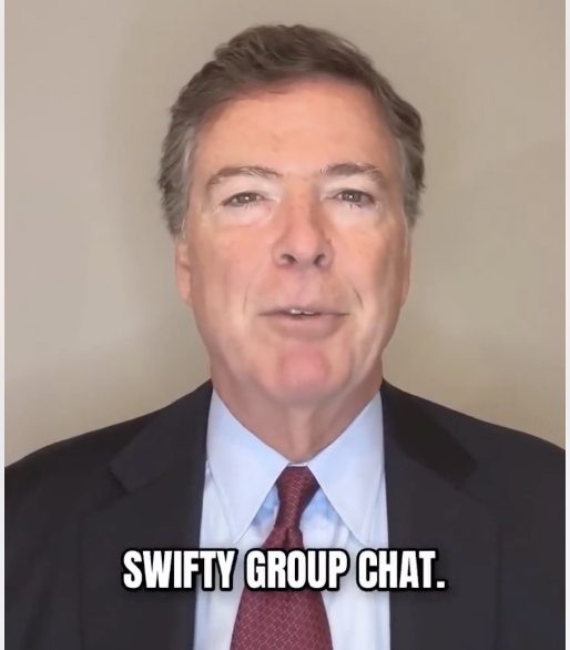One month before his indictment, Comey referred to his "family's" Taylor Swift group chat. I believe "Swift" is code for anti-Trump operations, and the "Swifty" family group chat is encrypted communications. 

Comey's family and extended family: 
-Troy Edwards, son-in-law,  is