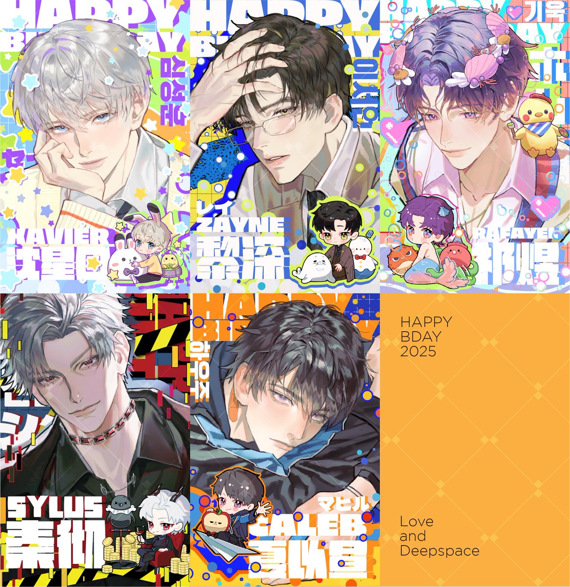 My 5th set of LADS bois! #LoveandDeepspace #Xavier #zayne #Rafayel