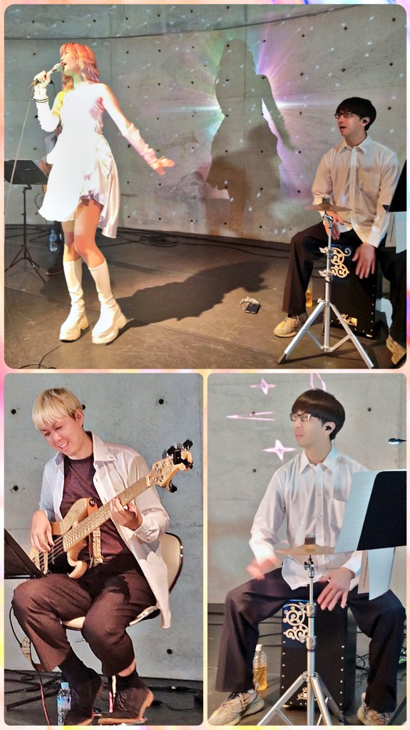 優然世界ワンマンライブ

年内最後の優然世界ワンマンライブだった
新旧織り交ぜたセトリは独特の世界観を現していて良き✨
相変わらず卓越した表現力は瞬時に聴衆を惹き込む⋯

<a href="/yurina_yy52/">ゆりな(燦然世界/優然世界/アノ娘リズム。) ※フォローが勝手に外れるバグがよく起きます※</a> 
<a href="/emon_bea/">安部 孝</a>
<a href="/themurayaman/">村山の大ちゃん🥁/ロロン</a>
<a href="/tarihonn/">多力本願</a> 
#燦然世界 #優然世界 #シンガーソングライター #LIFETOMUSIC