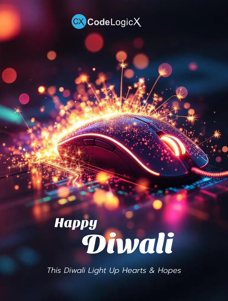 Codelogicx's tweet image. Diwali reminds us that light triumphs over darkness —
just like data illuminates decisions,
and innovation outshines limitation.
Wishing you a safe and shining #Diwali!