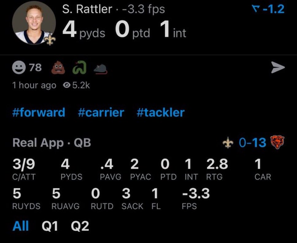 We really made this bum look like Drew Brees last week lmfao