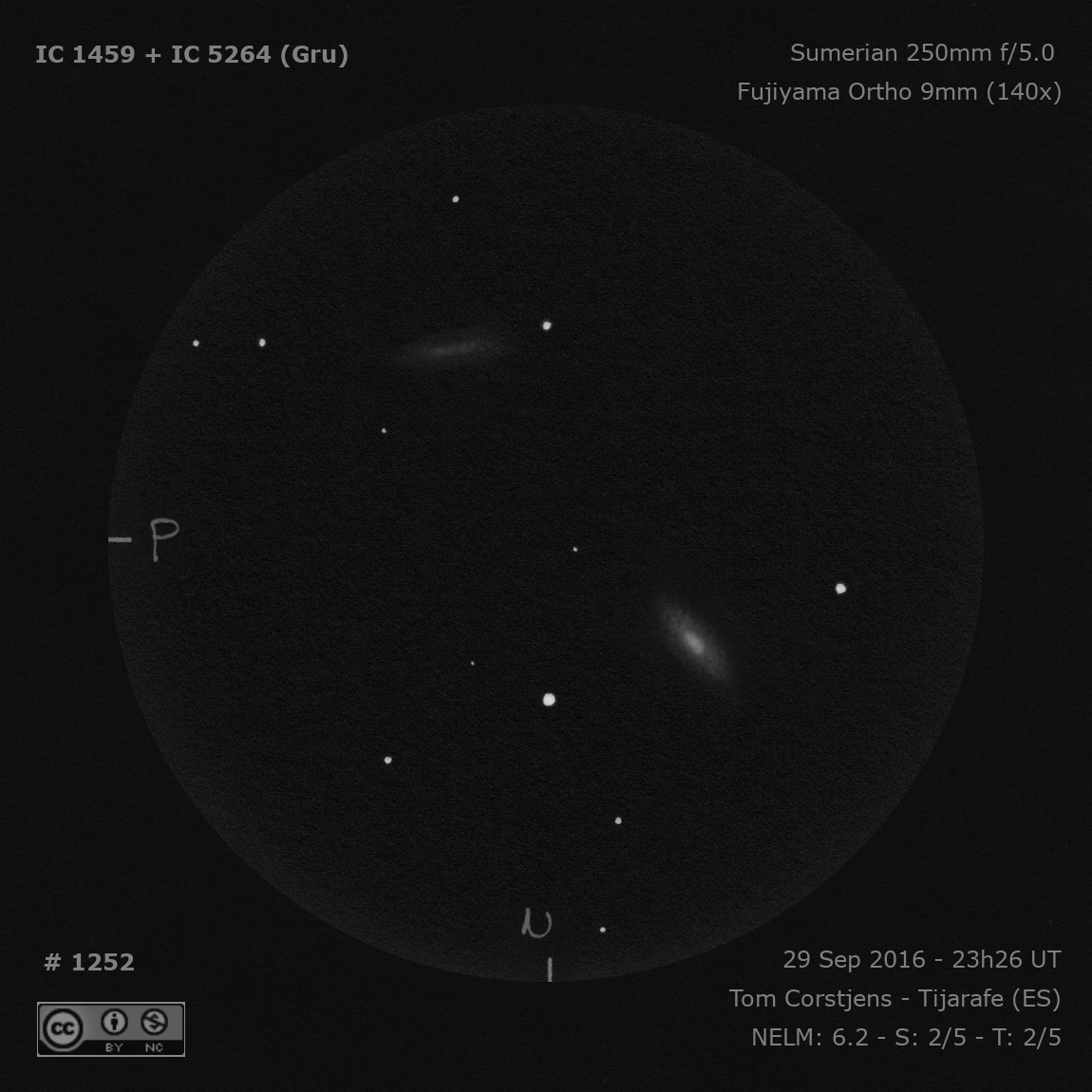 DeepskyLog's tweet image. As new #deepskylog sketch of the week, we selected this sketch of the Galaxy IC 1459 in Grus by Tom Corstjens.
More information can be found here:

deepskylog.org/index.php?inde…

#sketch #sketchoftheweek #deepsky #astronomy #deepskydrawing #sketches