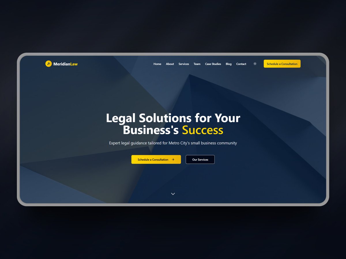 MahumSamar's tweet image. Hero section design and dev for law firm in @nextjs, @tailwindcss and Shadcn UI