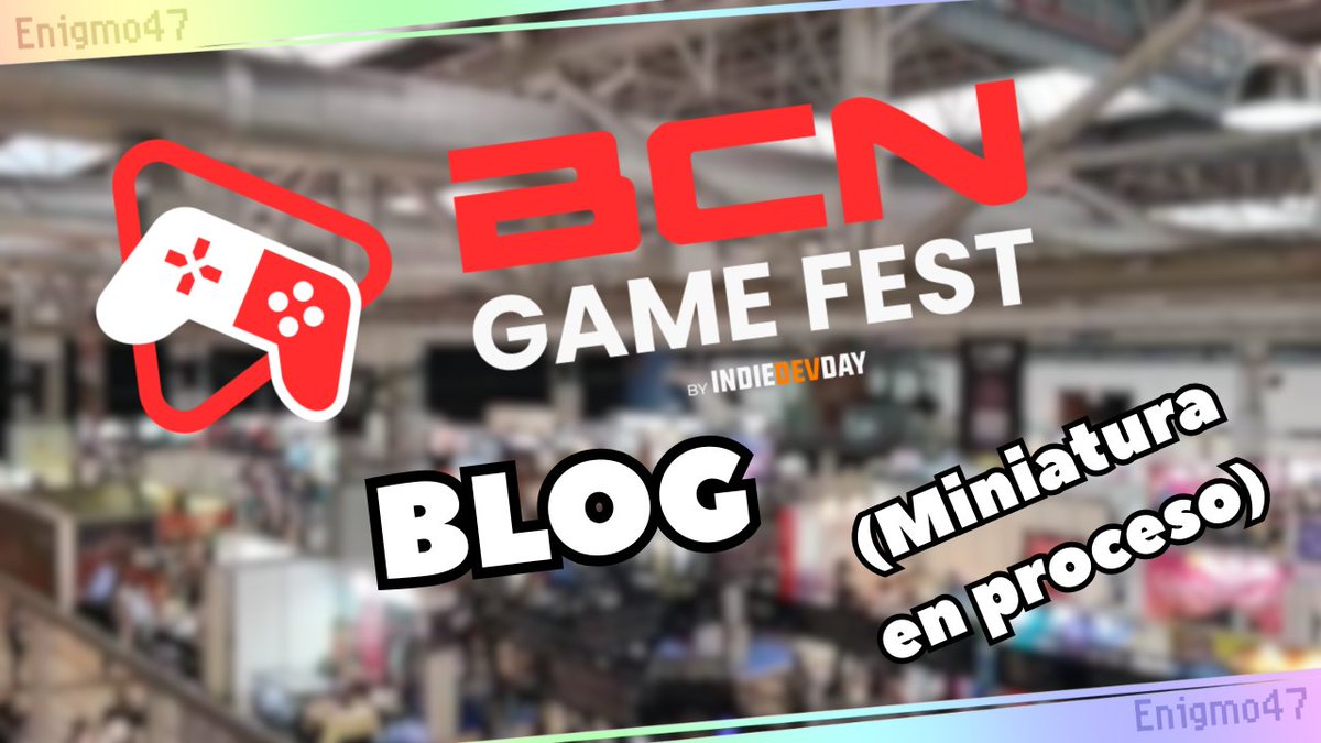 Nuevo video en el Canal, en la #bcngamefest 

youtu.be/4qV8dBnYBiE