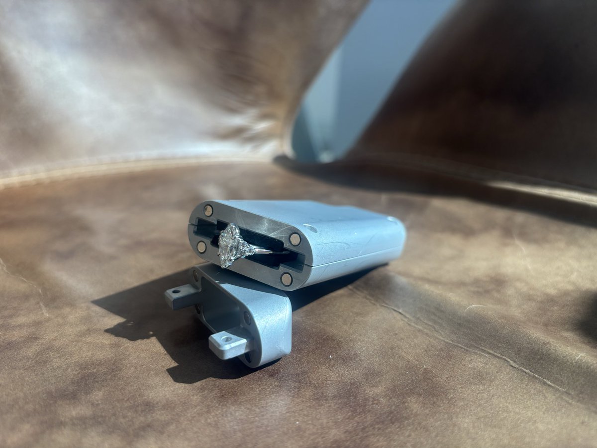 I got engaged to my best friend this week! 

She wanted it to be a surprise but she’s way smarter than me so I designed a lighter with a hidden ring compartment