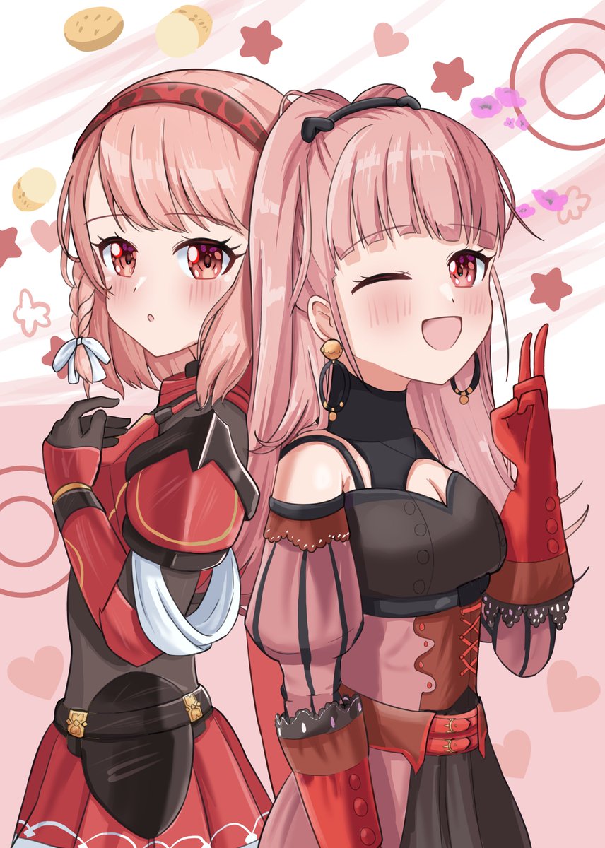 My two favourite pink Fire Emblem girls, Hilda and Lapis ❤️