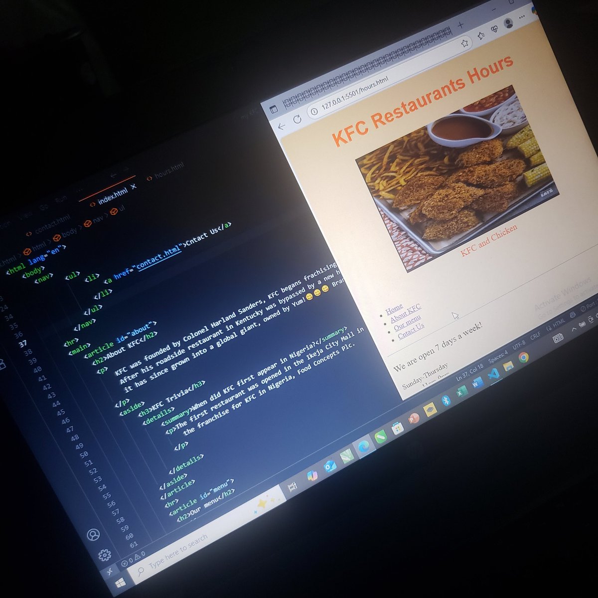 Olans_Global's tweet image. My brain after one week of HTML: 🥴 But my code is starting to look like something! Embracing the challenge of becoming a developer.
We go stronger 💪💪.
#Frontend #FrontendDev #frontenddevelopers #techie #wenevergiveup