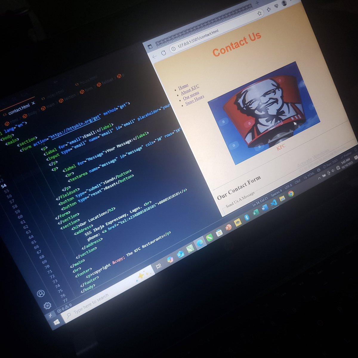 Olans_Global's tweet image. My brain after one week of HTML: 🥴 But my code is starting to look like something! Embracing the challenge of becoming a developer.
We go stronger 💪💪.
#Frontend #FrontendDev #frontenddevelopers #techie #wenevergiveup