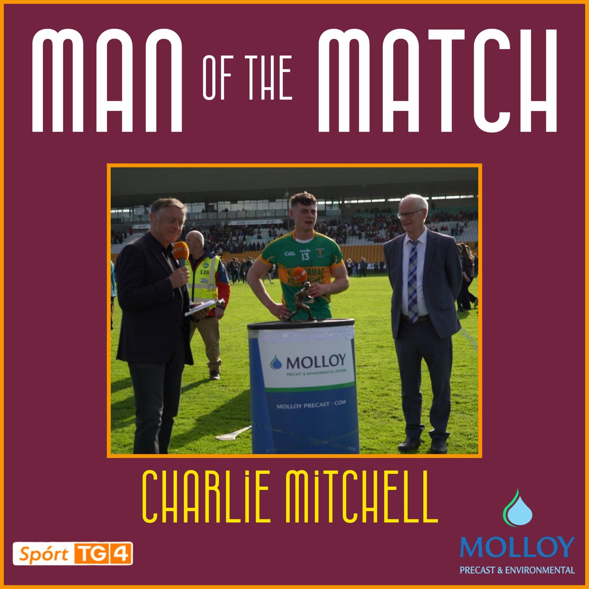 𝗠𝗮𝗻 𝗼𝗳 𝘁𝗵𝗲 𝗠𝗮𝘁𝗰𝗵

Comhghairdeas to Charlie Mitchell on a truly outstanding man of the match performance in today’s Senior Hurling Championship Final. Charlie was simply unmarkable, producing a display of skill, determination, and class as he fired 1-05 from play to