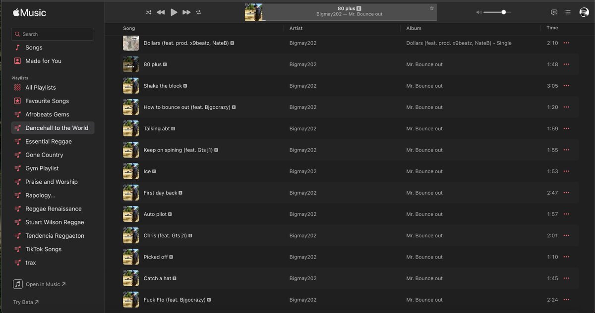 stuartwilson100's tweet photo. Bigmay202 is the latest addition to the Dancehall to the World Playlist on Apple Music with the new album 'Mr. Bounce Out'.
Listen at: https://t.co/yO9gWZrhfk https://t.co/tHLp6LFaQ3