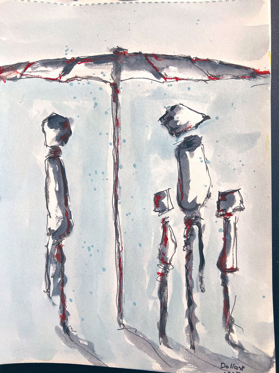 DanielDollase's tweet image. Sketch… painted with ink and watercolors.
#art #sketchart #artwork #expressionism #watercolor