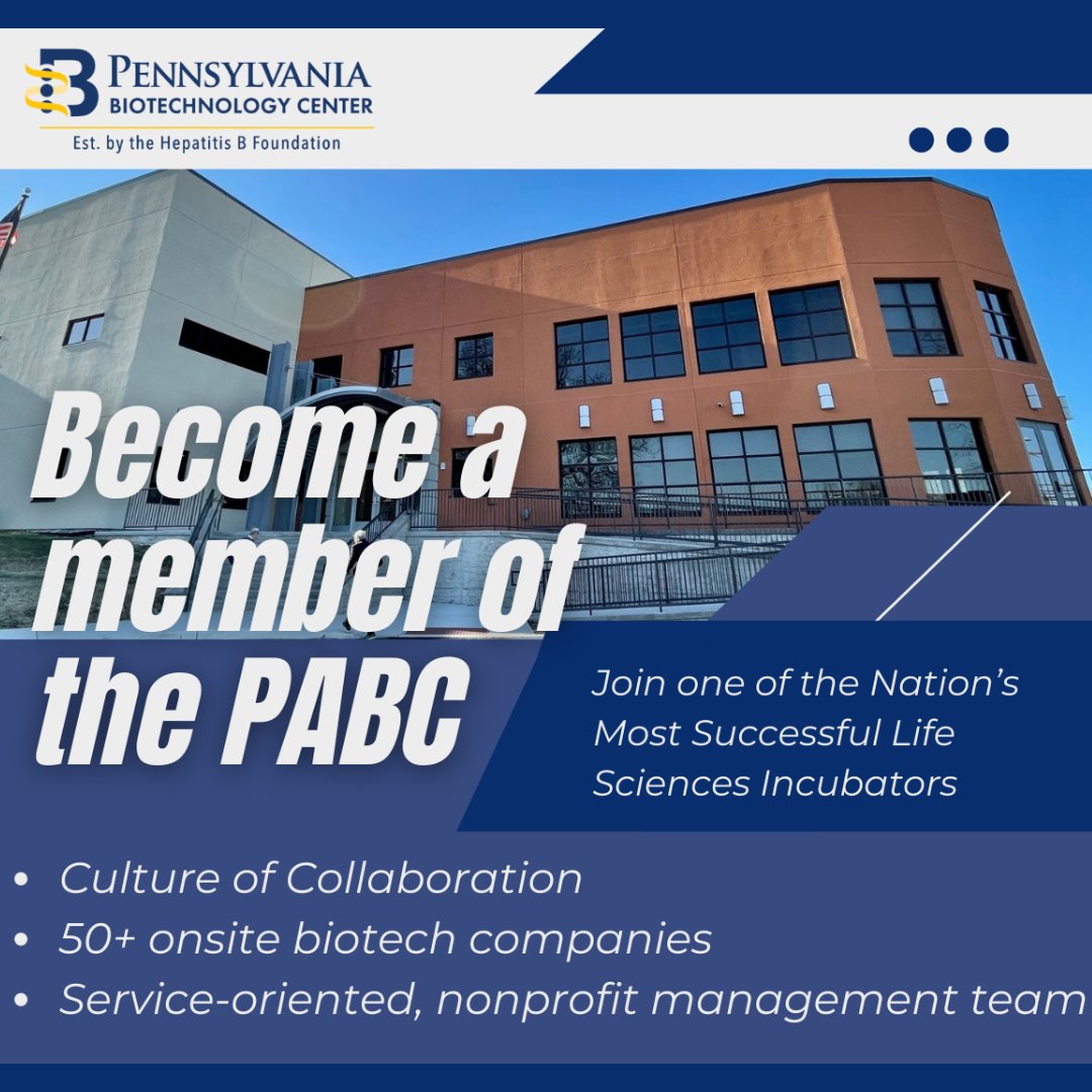 🚀 Our members are innovators, scientists and entrepreneurs driving breakthroughs in biotech and life sciences. Collaboration lives here. Join us and be part of the network.  
 
👉 pabiocenter.org/members/ #PABC #BucksCounty