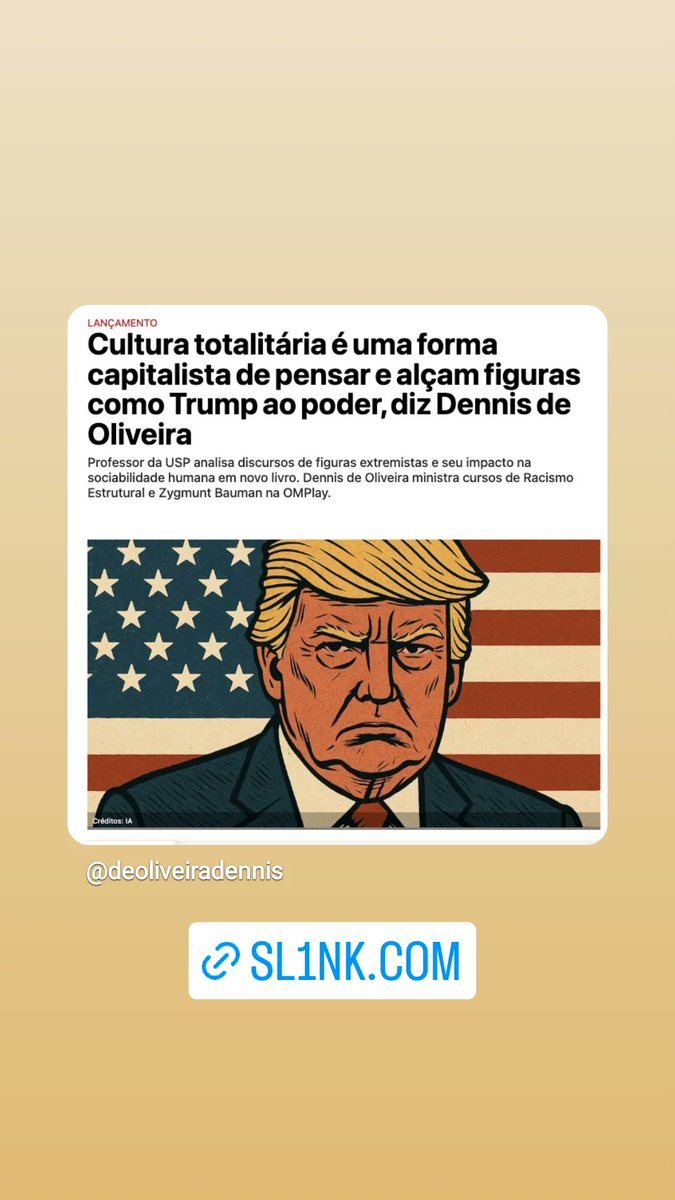 Matéria na Revista Fórum sobre o meu novo livro Cultura Totalitária. Promoção de venda on line com direito a participar da live vai ate final de outubro. revistaforum.com.br/cultura/2025/1…