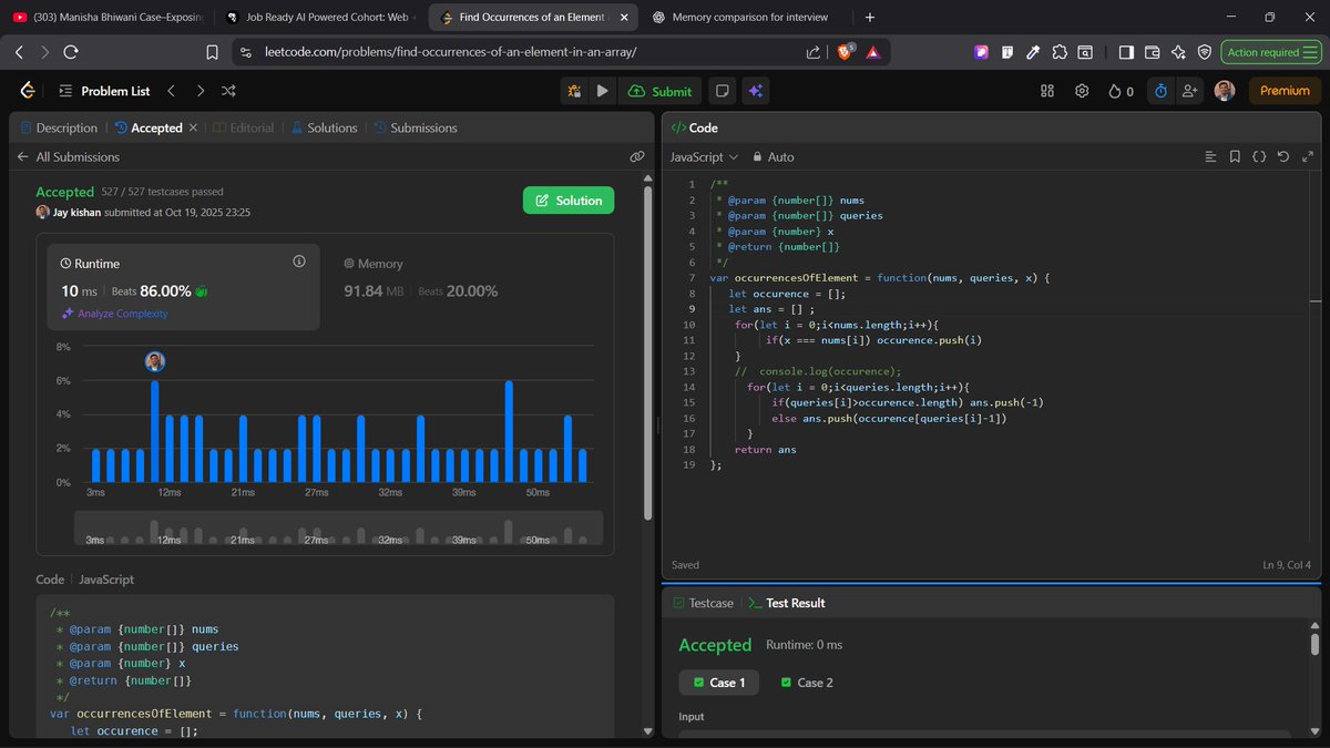 JKNishad119301's tweet image. ✅ Q97. Binary Search
✅ Q98. Search Insert Position
✅ Q99. First & Last Position
✅ Q100. Find Occurrences (Homework)
#100DaysOfCode #LeetCode #JavaScript #CodingJourney #ProblemSolving #TechTwitter