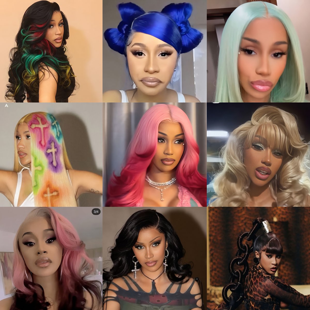 Cardi B's weaves always EAT DOWN