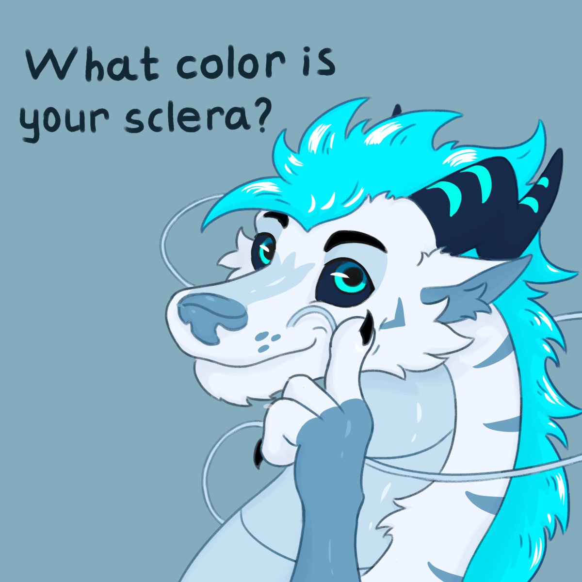 TrinilloDragon's tweet image. How many of us have colored sclera?