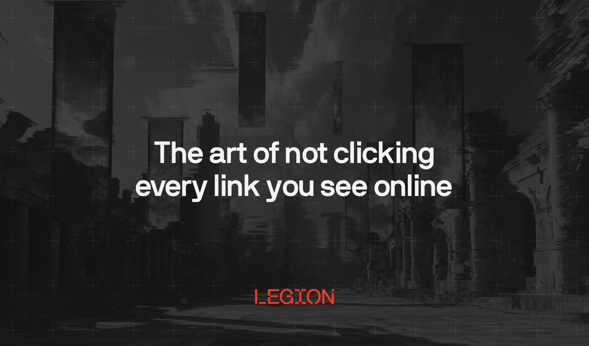 The art of not clicking every link you see online.

An underappreciated topic in crypto is OpSec. Strong OpSec means more than just “being careful.” Every careless link click can open a potential door to phishing, malware, or wallet compromise. Billions in assets have been lost
