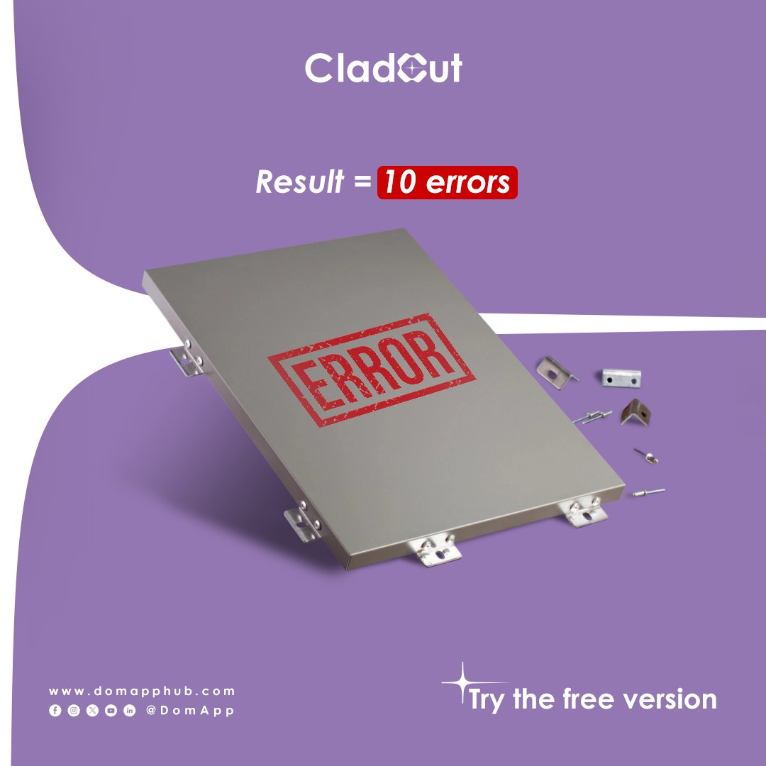 CladCutApp's tweet image. 2–3 days for fabrication drawings? Too long.  CladCut finishes them in less than 1 hour — with zero errors.  Automate your workflow 
⚡ #FaçadeEngineering #CladCut