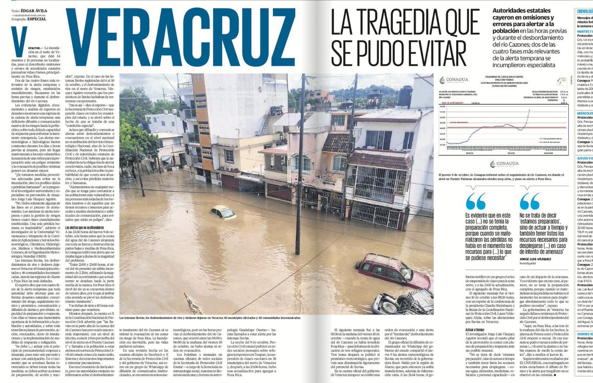 DeniseDresserG's tweet photo. La tragedia en Veracruz se pudo evitar. @rocionahle y el gobierno del Estado no hicieron el trabajo que debieron hacer. La responsabilidad es suya y deberían rendir cuentas por ello 👇 https://t.co/EIbEQOs6gU