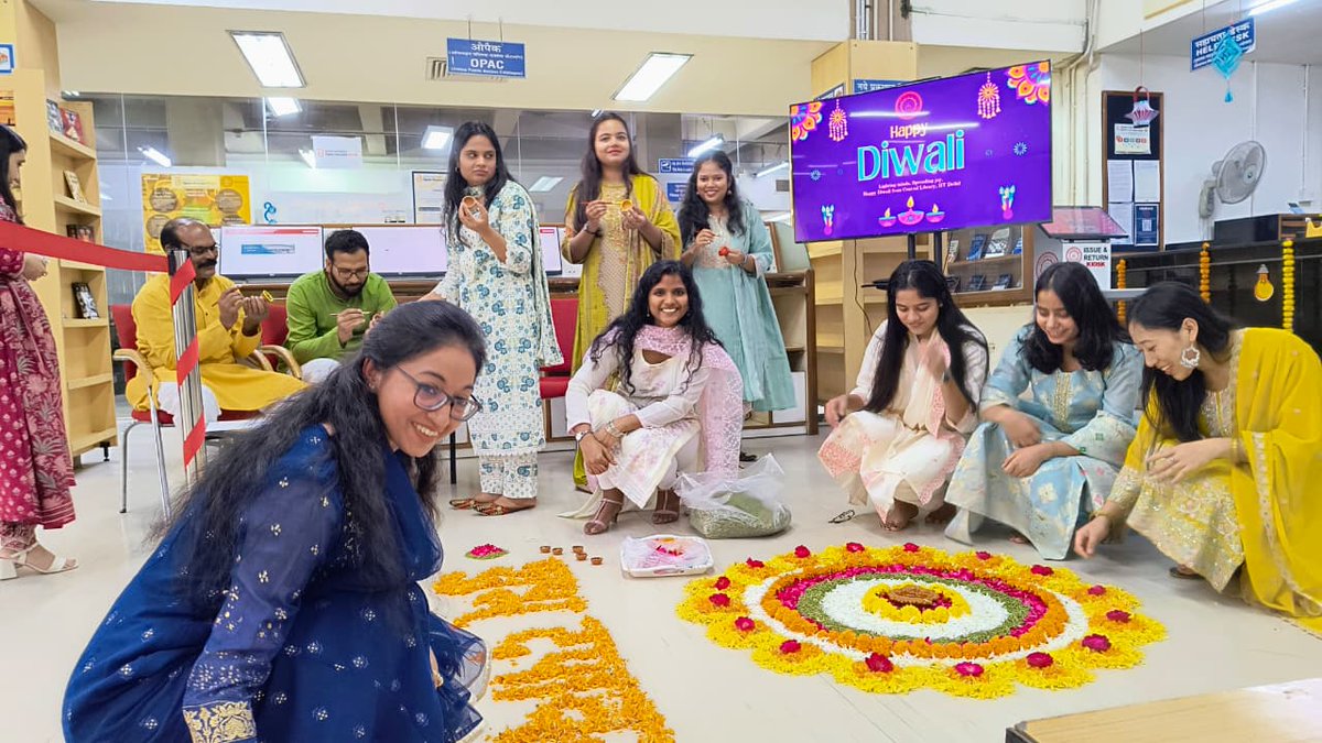 cliitd's tweet image. Diwali Celebrations at Central Library @iitdelhi