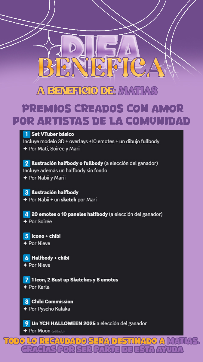 4bruu_'s tweet image. CHARITY RAFFLE until Oct 31! 
All funds will go 2 help Matías, who’s going through a tough time with his grandfather’s health.
Prizes donated by :
@4bruu_ · @Kawatazi · @Muniicheng · @Maridr04 · @luunieeve · @nabii_thats0it
Examples below in the next post!

Every ticket counts!