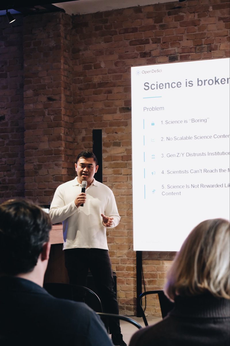 opendesciorg's tweet image. Honored to speak at Crypto Invest Summit Berlin at @w3_hub @CryptoInvestBln 

We discussed why science is broken for the next generation:
– 80%+ of research is locked behind paywalls
– Gen Z finds science inaccessible
– Scientists lack incentives &amp;amp; tools to share discoveries…