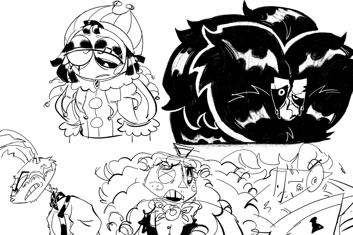 warm up page of the cast from earlier before i went back to falling asleep (been sick)

#ragamaster