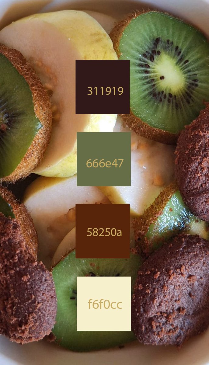 لما تكون مُصمم وتلتقط صورة وتعجبك  وتستخرج منها الألوان ويطلع معك باليت مميز 
بتحس إن الإلهام حوالينا بكل التفاصيل الصغيرة
صورة من تصويري اليوم، استخرجت منها الألوان وكانت النتيجة هيك ✨💚💚💚