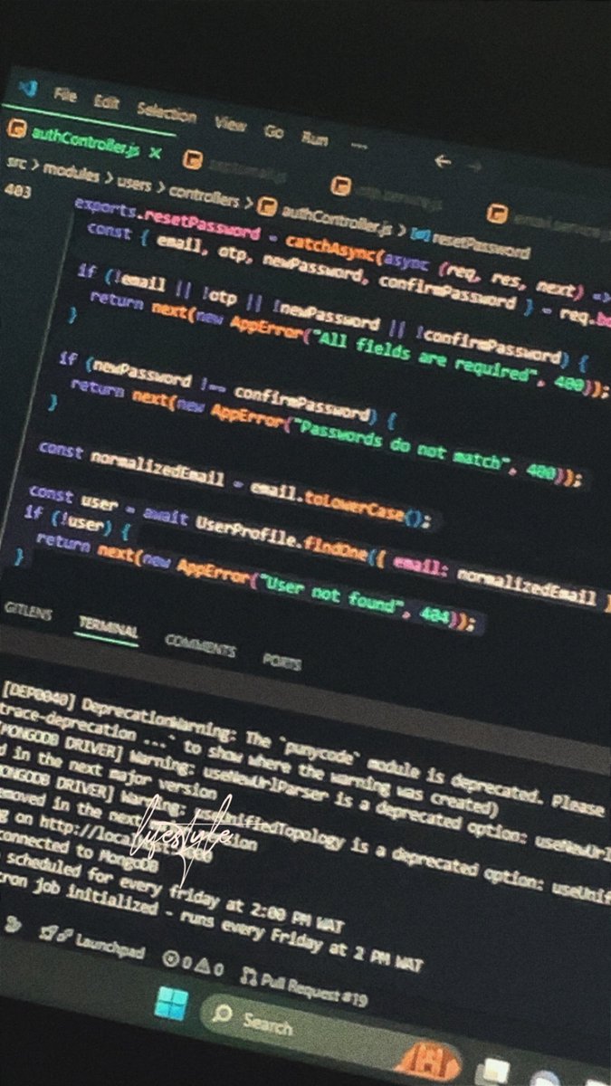 zakson002's tweet image. Spent the whole day trying to add a vendor user type into our existing project.
Tried to take shortcuts… and got burnt out for nothing 😩
Lesson learned no shortcuts this time. Bull by the horn tonight 🐂💪
#100DaysOfCode #BuildInPublic #webdevelopmentcommunity
