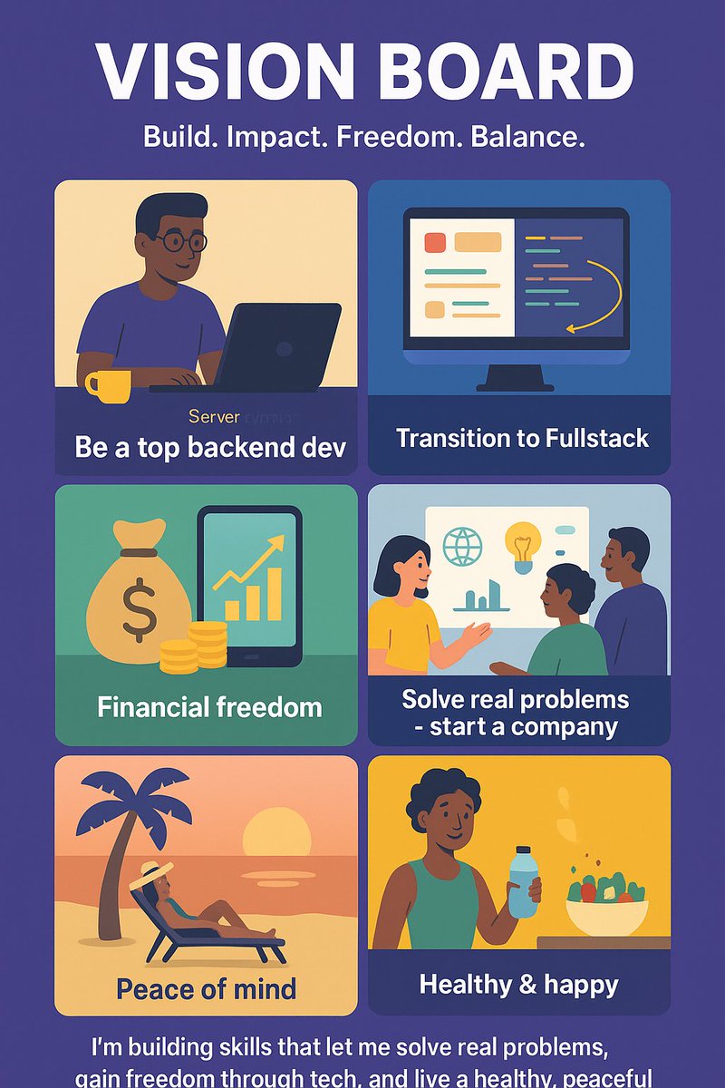 qozeemope's tweet image. every great engineer starts with a vision, this is mine
to build.
to solve real problems.
to grow into a top backend → fullstack dev.
to find balance, freedom, and peace through tech
let’s get it @alx_africa
#ALX_SE #ALX_BE