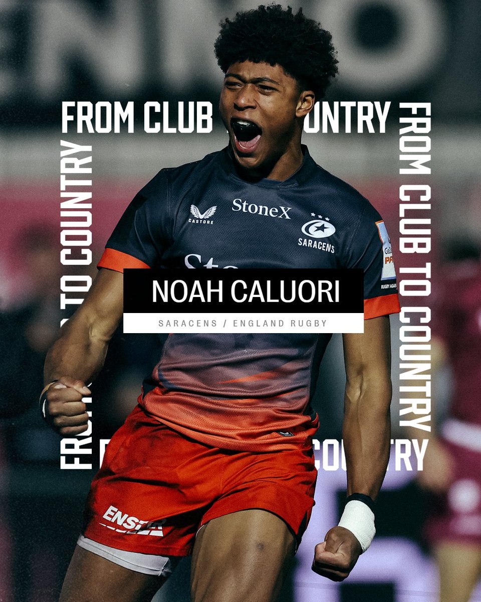 premrugby's tweet image. One Prem start. One England call.

Steve Borthwick clearly liked what he saw. 

Noah Caluori joins the England setup as part of a development agreement with Saracens for training 🔥