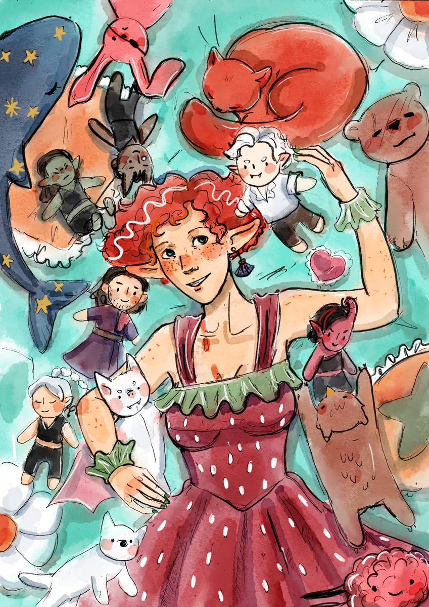 vetochkarowan's tweet image. my art for the wonderful BG3 Yearbook 🪄

you can find the whole zine here 
bg3yearbook.carrd.co