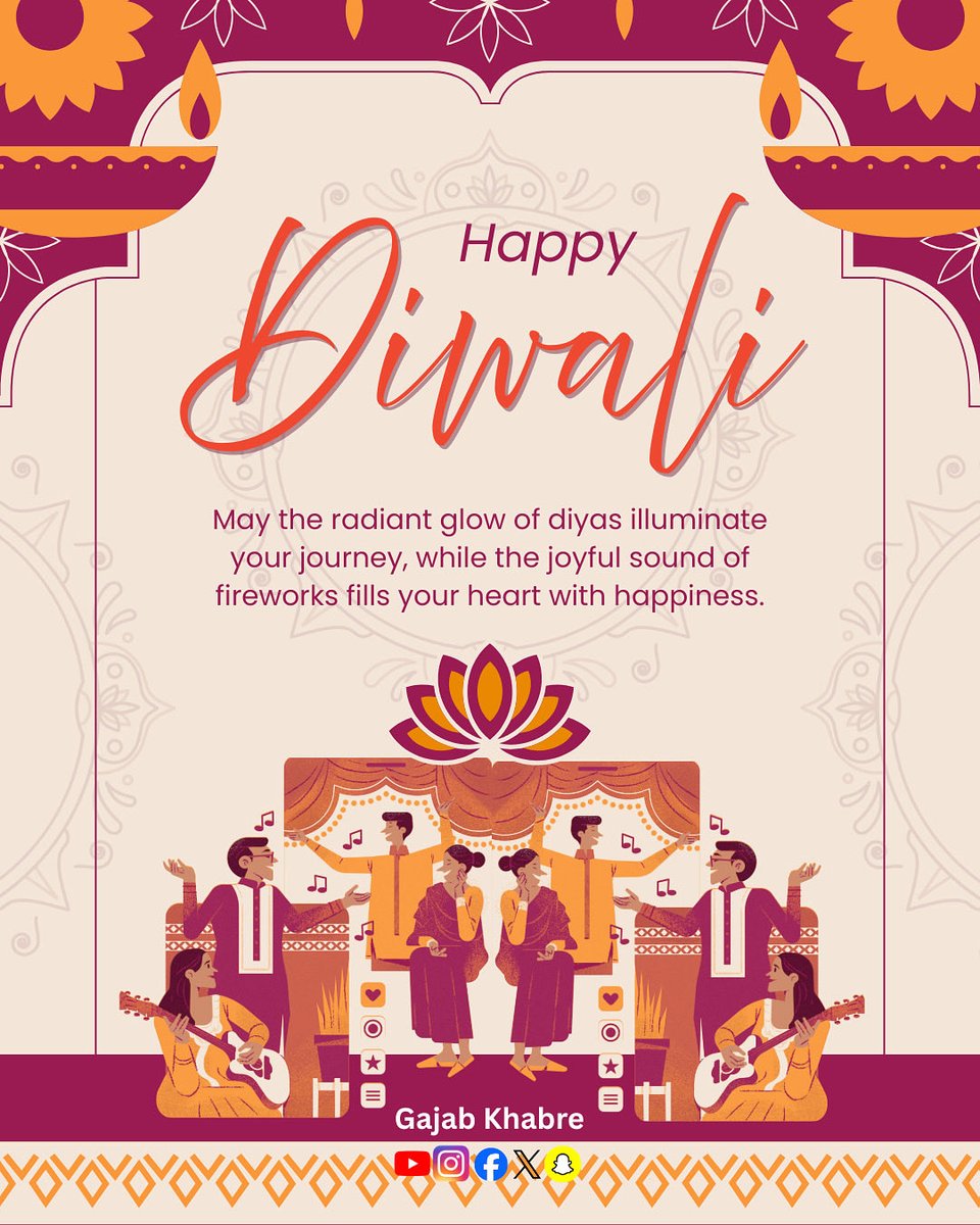 🌟 This Diwali, let’s spread smiles and light up lives!  
Thank you for being part of this beautiful community.  
Wishing all viewers endless joy, sweetness, and success.  
Stay glowing, stay blessed! 🪔💖  
#HappyDiwali2025 #LightOfJoy #DiwaliLove #diwali  
#gajabkhabre