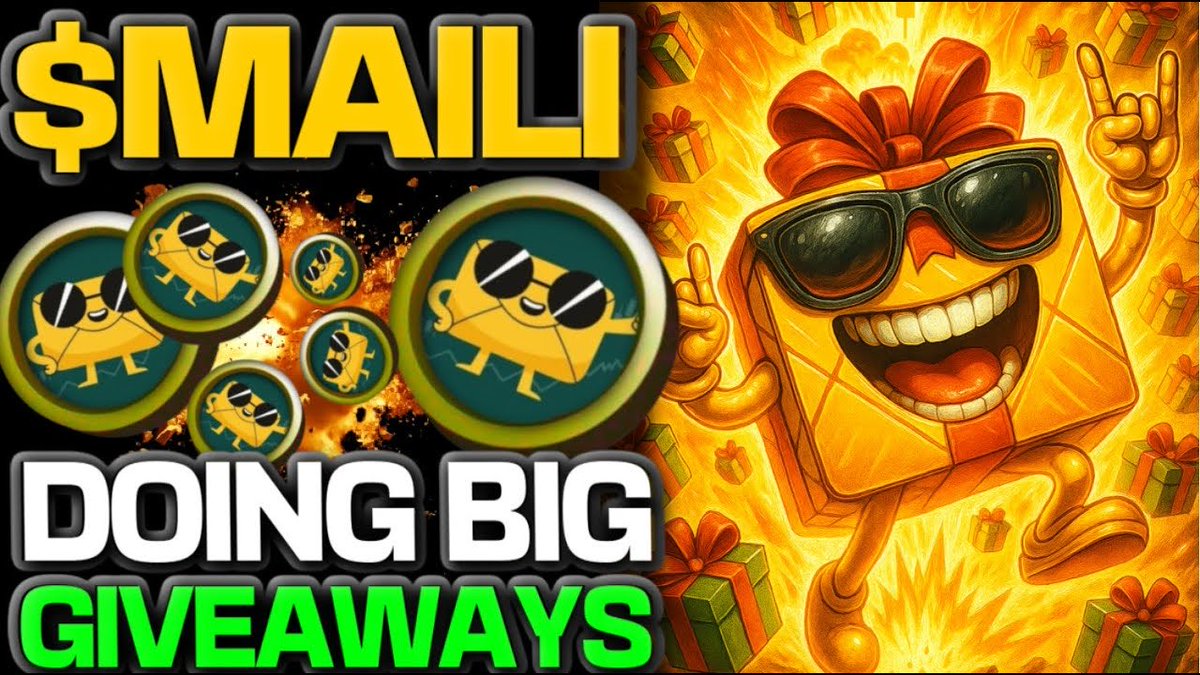 🎁 Maili big giveaways MODE is ON 🎁

1- Buy $MAILI 💌
2- Follow <a href="/MailiSOL_/">Maili</a> 
3- Retweet our posts

Watch details below 👇

youtu.be/JHU8mlz0BsI?si…