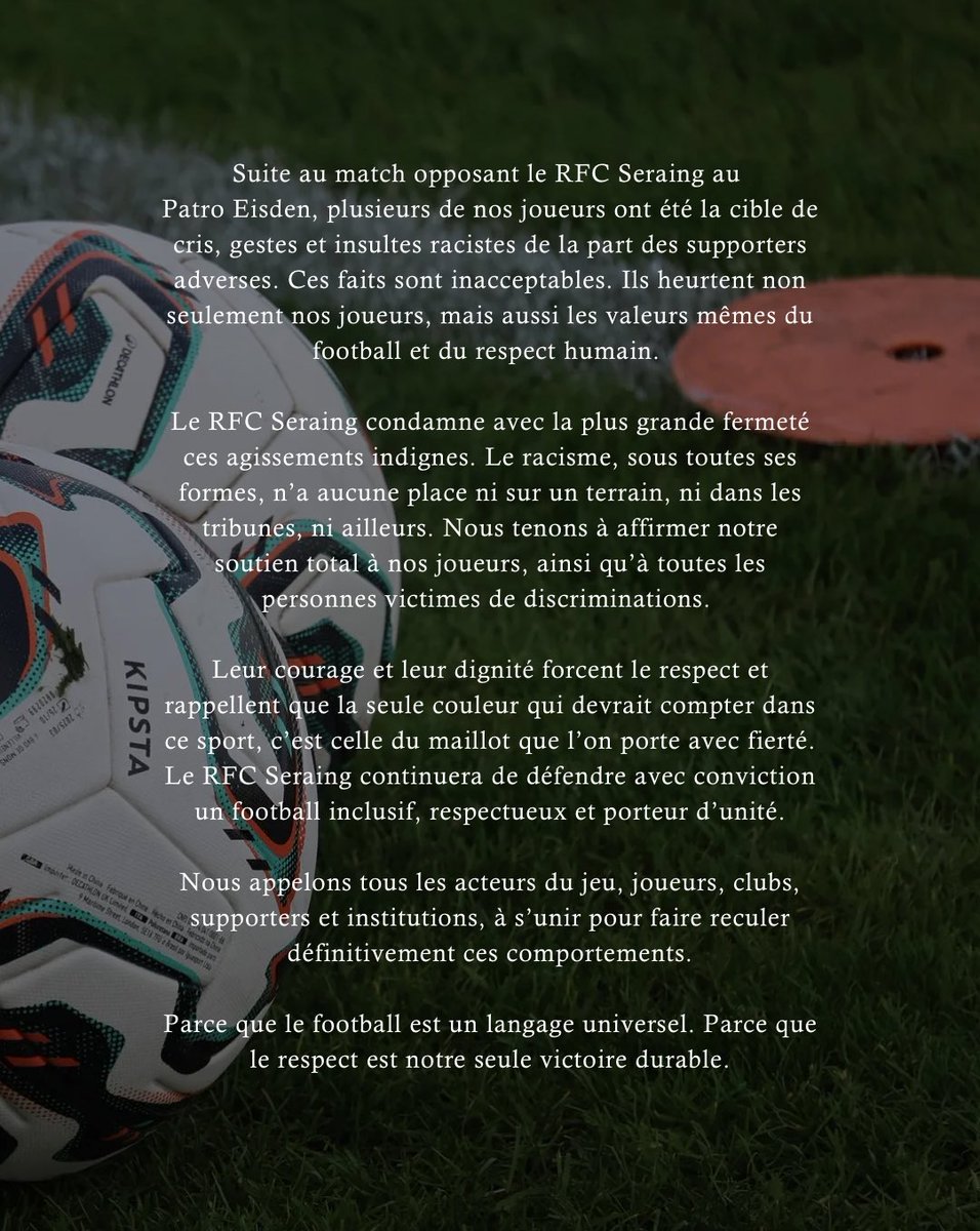 RfcSeraing167's tweet image. 🔴⚫️ 𝐂𝐎𝐌𝐌𝐔𝐍𝐈𝐐𝐔𝐄́ 𝐎𝐅𝐅𝐈𝐂𝐈𝐄𝐋.