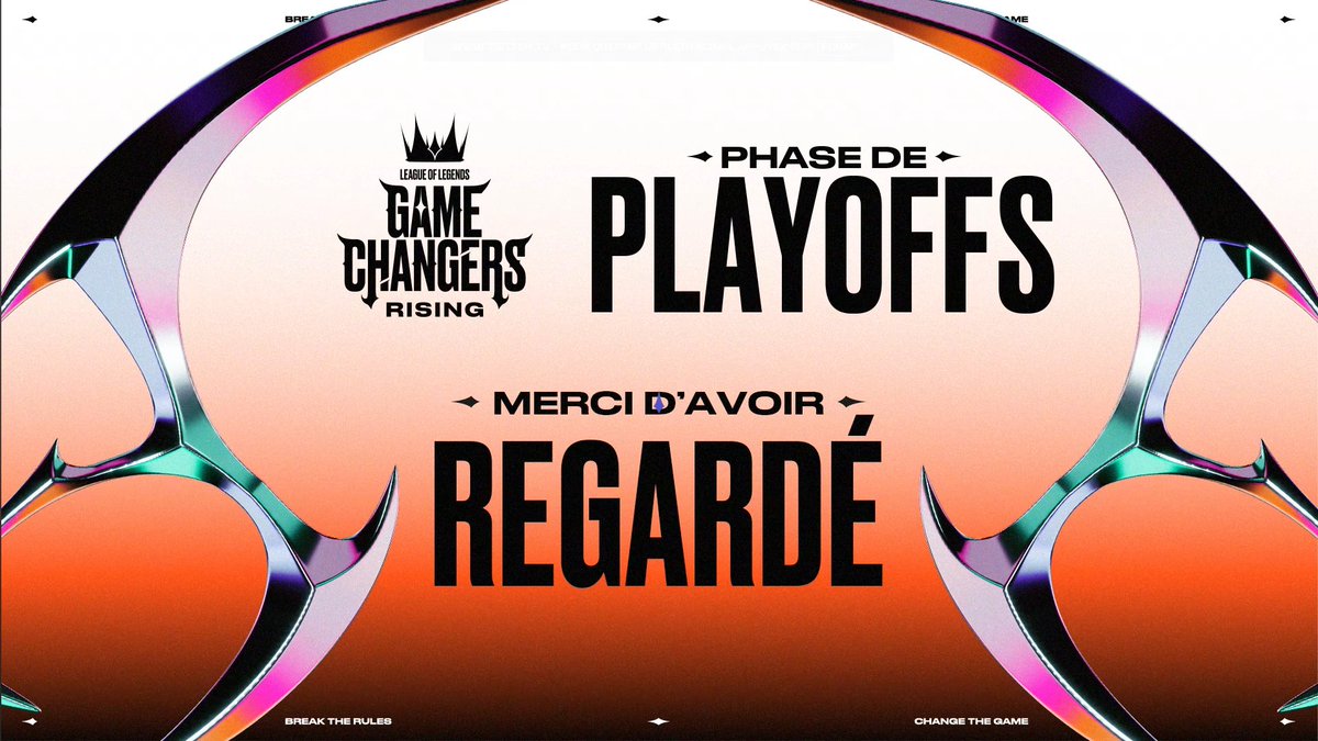 Voilà qui marque la fin de notre saison de League of Legends ! 
Nous vous sommes très reconnaissant pour cette belle saison 2025 ! ❤

Encore un immense merci à tout les acteurs qui nous permettent de vous transmettre ces belles émotions ✨

À l'année prochaine ? 🥺