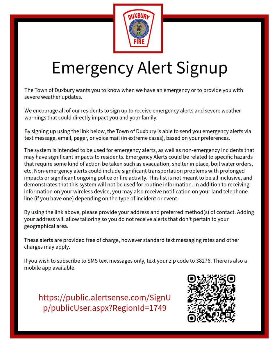 Duxbury Fire PIO tweet media