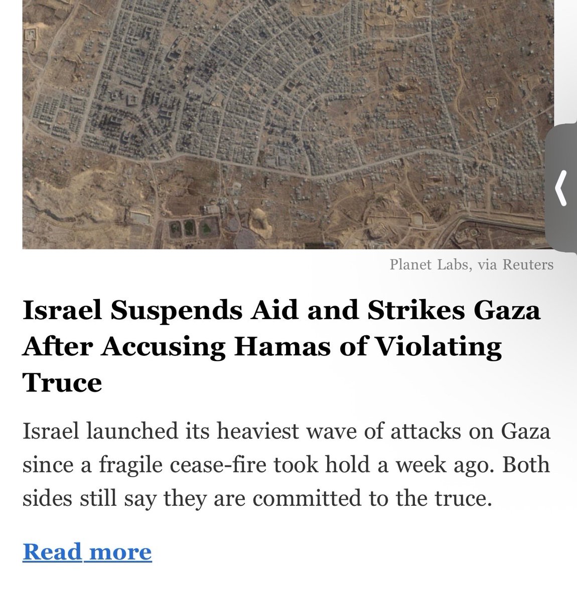 schajowicz's tweet image. According to the @nytimes, Hamas’ killing of two Israeli soldiers was merely an Israeli accusation. Israel's response was the real violation; Hamas’ violation was hazy, unclear, purely hypothetical.
