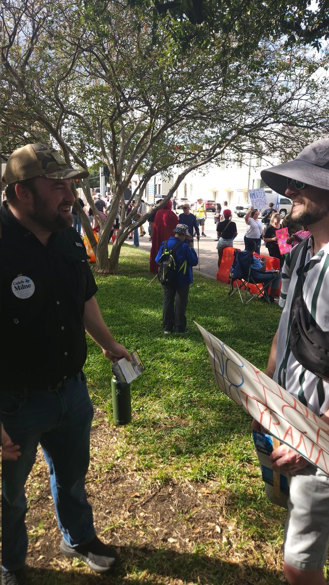 Spent yesterday at #NoKings in Belton celebrating Democracy and Dogs. Two of the things Kristi Noem hates the most.

 #txlege #HD55 #calebfortexas