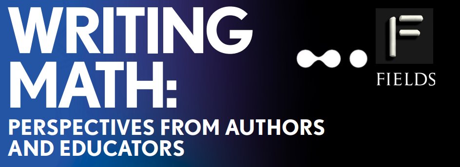 We’ve spent centuries explaining the universe.
Now we’re trying to explain ourselves.

Join mathematicians &amp; authors including Eugenia Cheng + Kyne Santos for Writing Math: a free hybrid event at the Fields Institute, Oct 25 @ 2:30 PM ET

RSVP →shorturl.at/fbQ2v