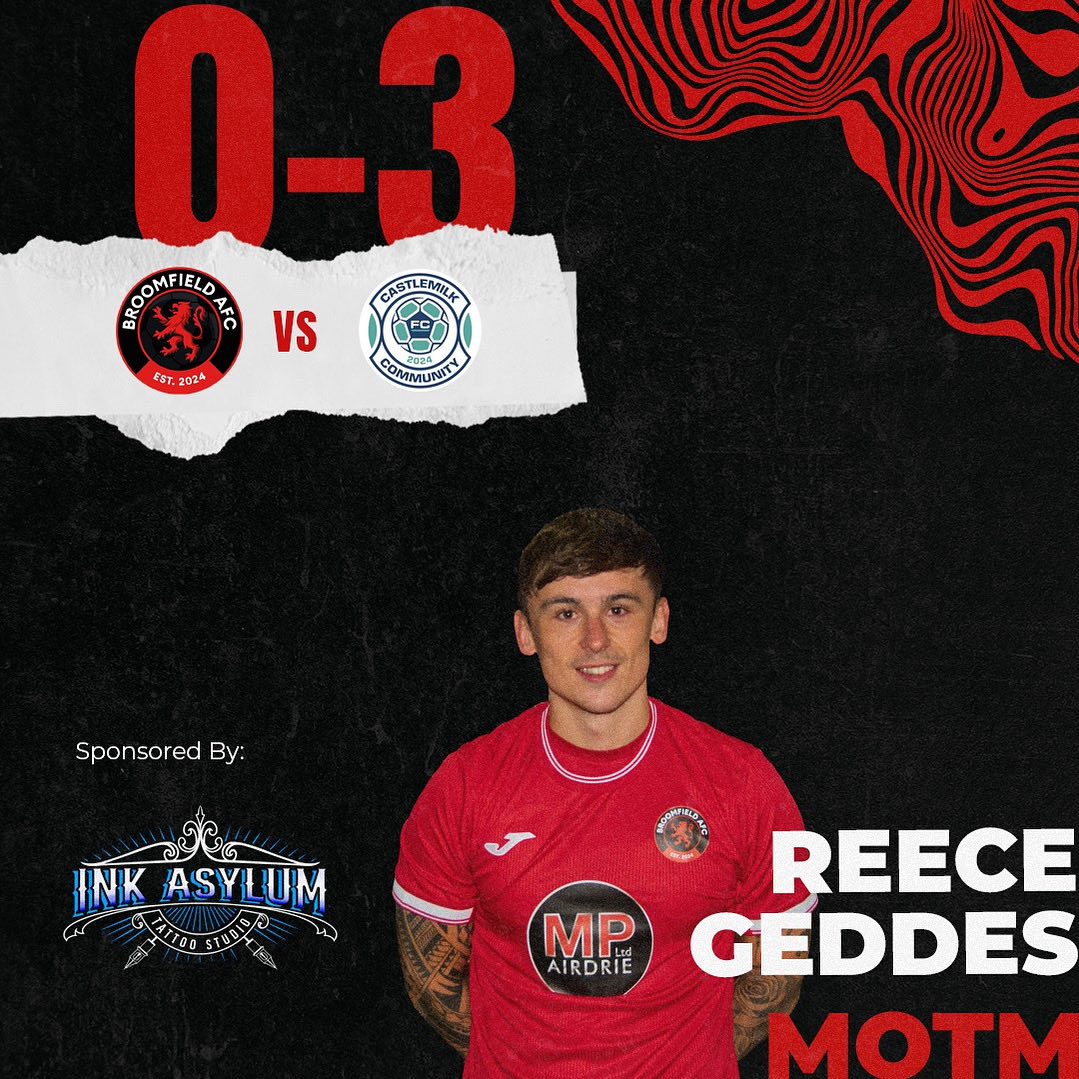 West District Cup
Round 2

Broomfield AFC 0-3 Castlemilk Community

A spirited performance from the boys going into the break 0-0 initially before Castlemilk took advantage of tired legs. 

All the best to them. 

MonTheBroomy⚫️🔴

<a href="/scottish_aff/">AmateurFixturesResultsSCO</a>