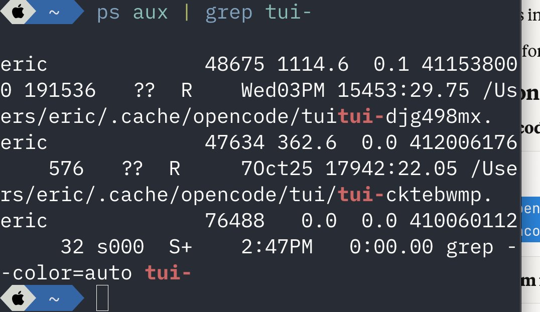 QuixiAI's tweet image. is @opencode mining crypto on my machine?
I closed all terminals and vscode instances, and every time i kill these processes they respawn