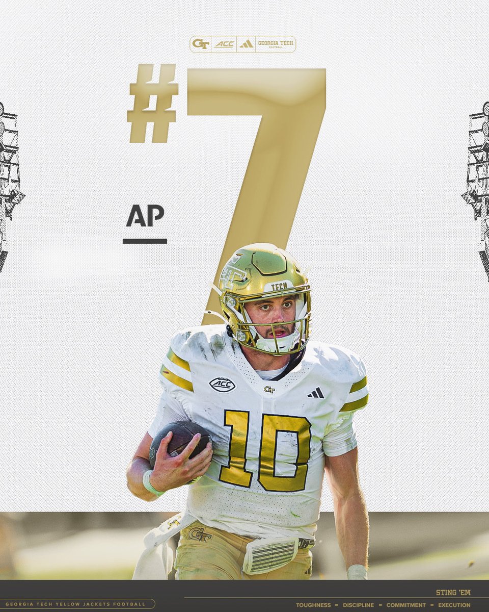 Locked in at 7️⃣
<a href="/AP_Top25/">AP Top 25</a> 

📰 buzz.gt/fbpolls-251019

#StingEm 🐝