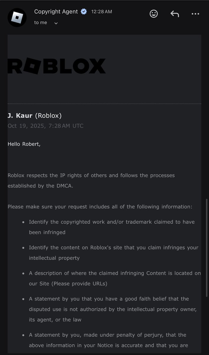 RobotRob10_'s tweet image. So it seems people have been either re uploading my music or using my music without my permission on Roblox. I reported this to Roblox on the email needed to do such, but when I filled out my info it responded to what I was responding to.
@Roblox #Roblox #RobloxDev