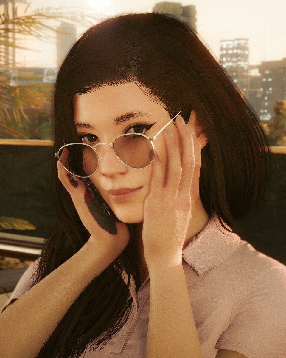 Glasses

#Cyberpunk2077 
#screenshots 
#PhotoMode 
#VirtualPhotography