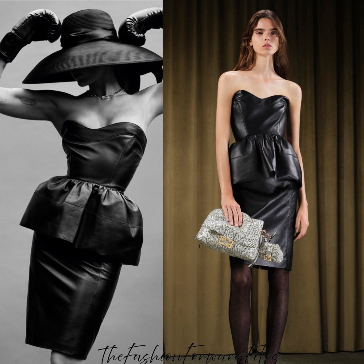 FENDI モチーフプリント ペンシルスカート FENDI モチーフプリント