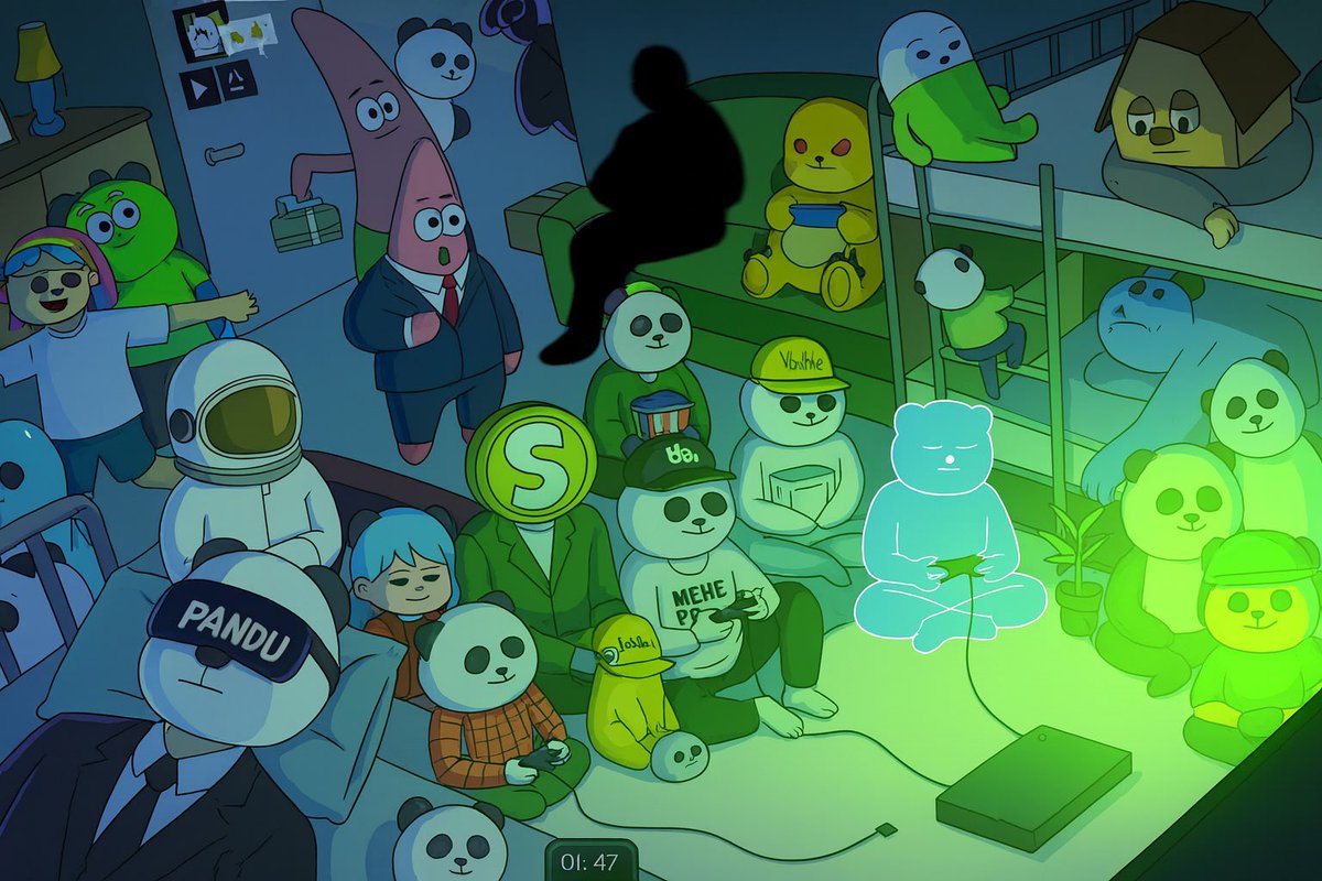 legithub003's tweet image. While others chase charts, $PANDU chases balance. 
Meditation, community, and quiet conviction. that’s how real value grows.
Stay centered. Stay PANDU.

@Pandupandas  @PlortalAI