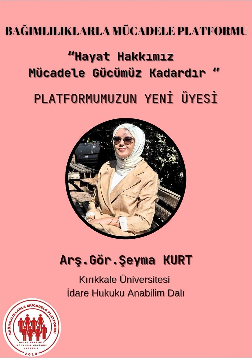 "Hayat Hakkımız Mücadele Gücümüz Kadardır "

Kırıkkale Üniversitesi İdare Hukuku Anabilim Dalı Arş.Gör. Şeyma Kurt platformumuza üye olarak teşrif ettiler. Kendilerini teşekkür ediyoruz.

<a href="/tcbestepe/">T.C. Cumhurbaşkanlığı</a> <a href="/_cevdetyilmaz/">Cevdet Yılmaz</a> @tcicisleri <a href="/saglikbakanligi/">T.C. Sağlık Bakanlığı</a> <a href="/tcailesosyal/">T.C. Aile ve Sosyal Hizmetler Bakanlığı</a>  <a href="/dr_ayhanozkan/">Ayhan Özkan</a>