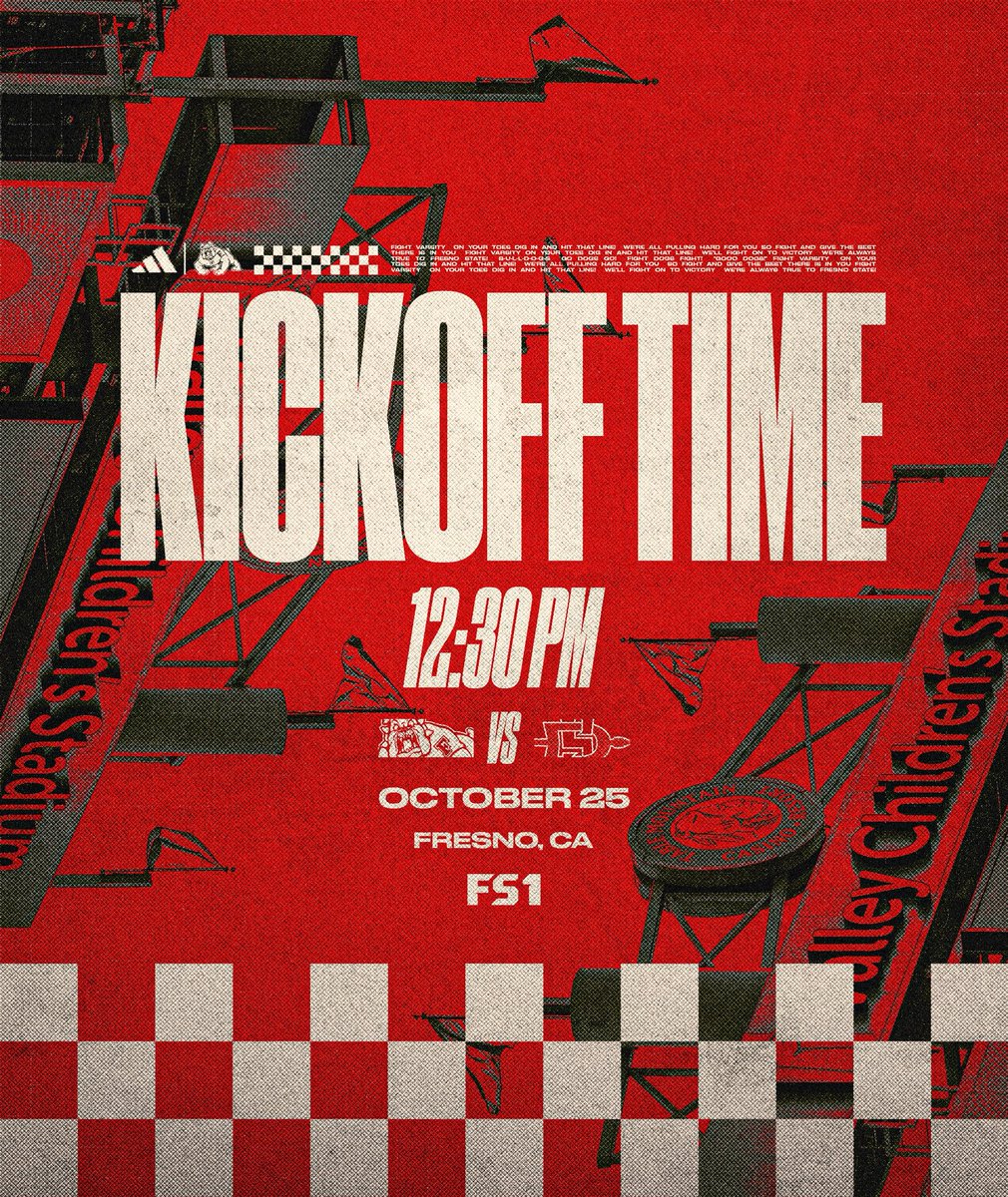 Kickoff is set ⏰

See you Saturday, Red Wave‼️

🎟️ GoBulldogs.com/Tickets